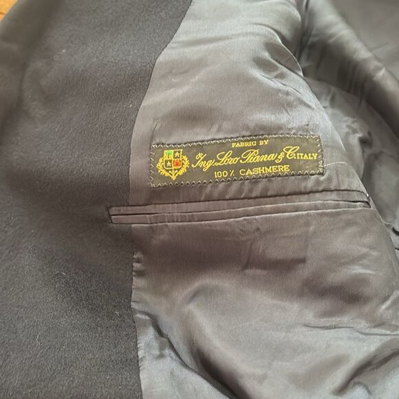 Brooks Brothers 100% Cashmere Loro Piana fabric Black Blazer Made In Canada 48 L - Picture 6 of 11